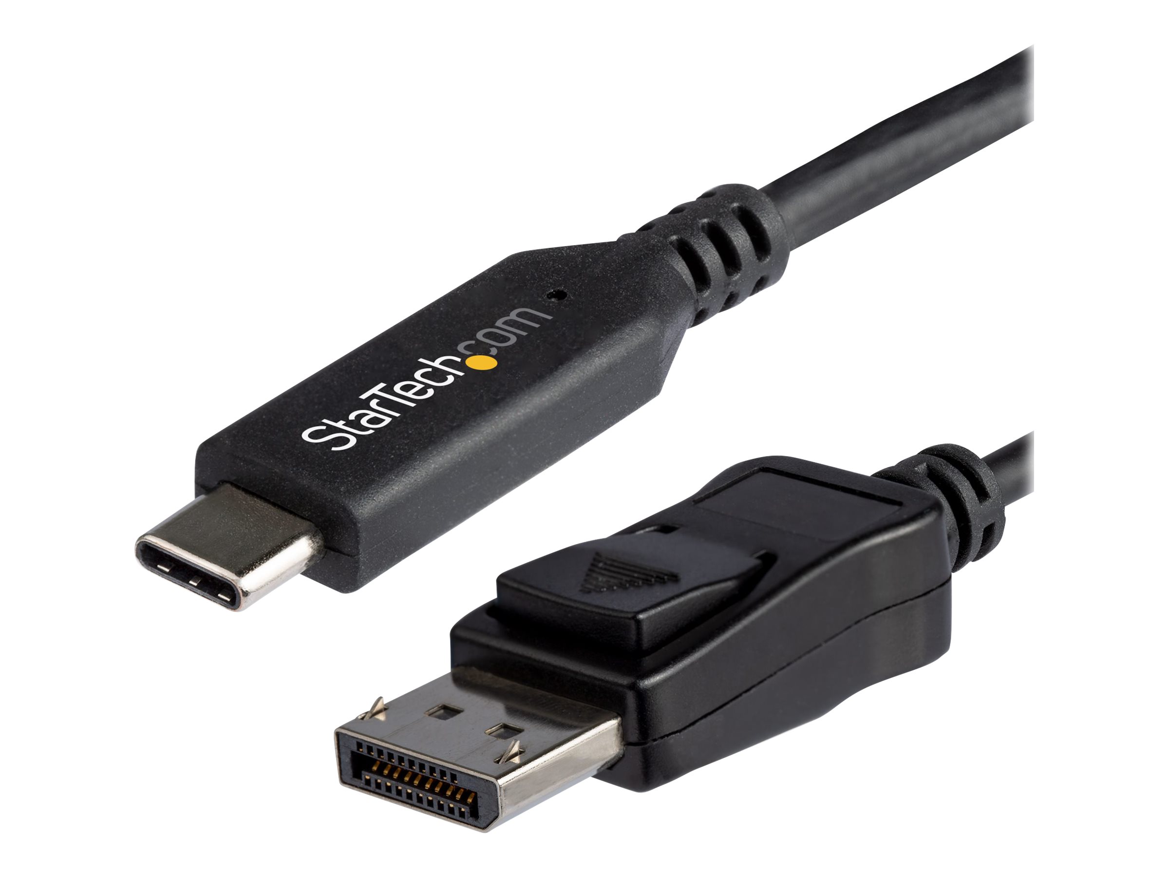 StarTech.com Câble adaptateur USB-C vers DisplayPort de 1,8 m - 8K à 30 Hz - Compatible Thunderbolt 3 - HBR3 (CDP2DP146B) - Adaptateur vidéo externe - USB-C - DisplayPort - noir - pour P/N: TB4CDOCK - CDP2DP146B - Adaptateurs vidéo grand public
