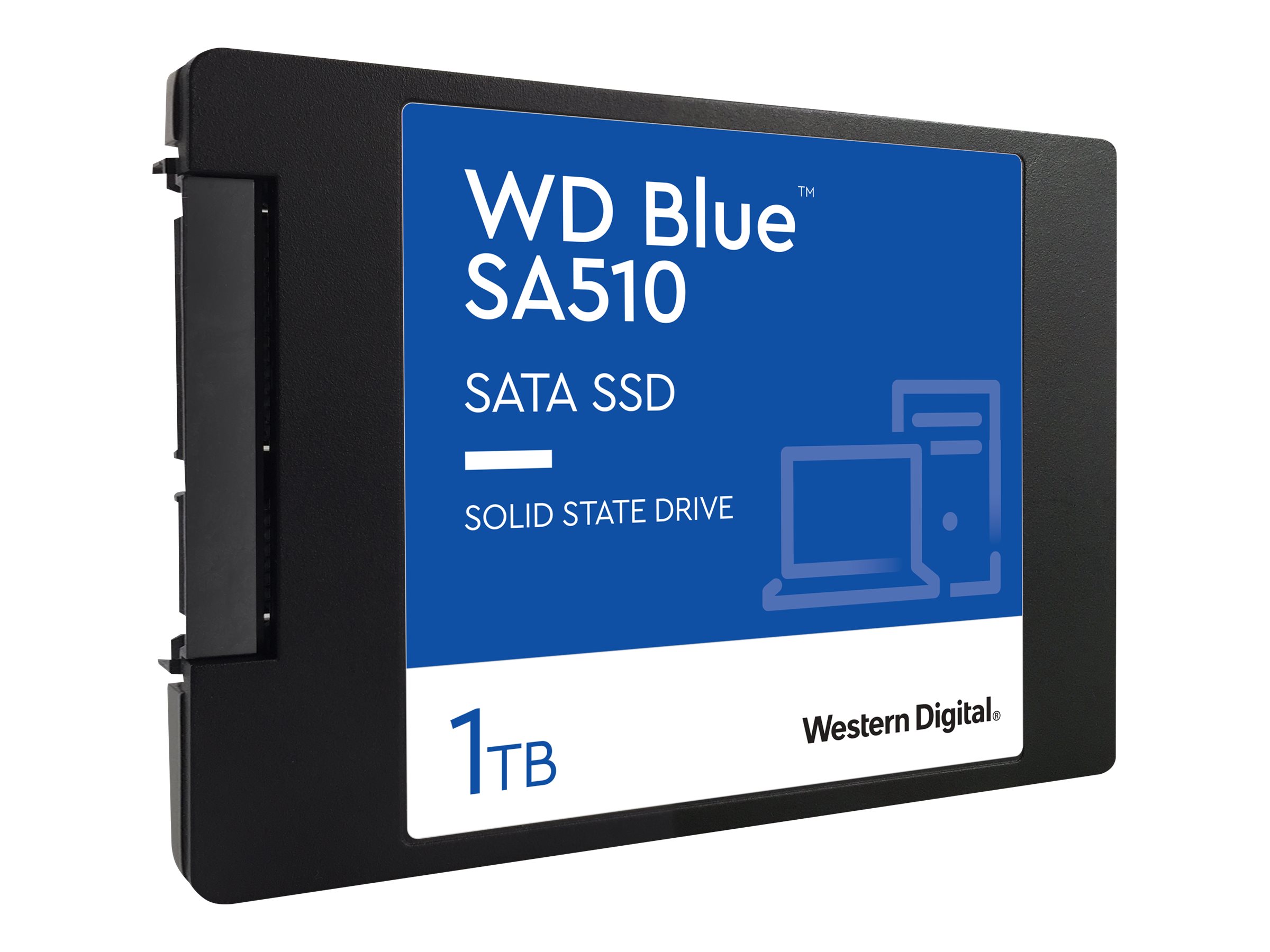 WD Blue SA510 WDS100T3B0A - SSD - 1 To - interne - 2.5" - SATA 6Gb/s - bleu - WDS100T3B0A - Disques durs pour ordinateur portable