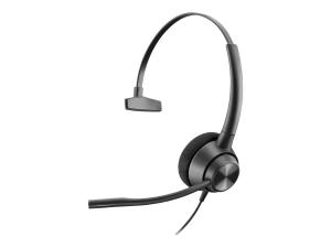 Poly EncorePro 310 - EncorePro 300 series - micro-casque - sur-oreille - filaire - Quick Disconnect - noir - Certifié pour Skype for Business - 77T43AA - Écouteurs