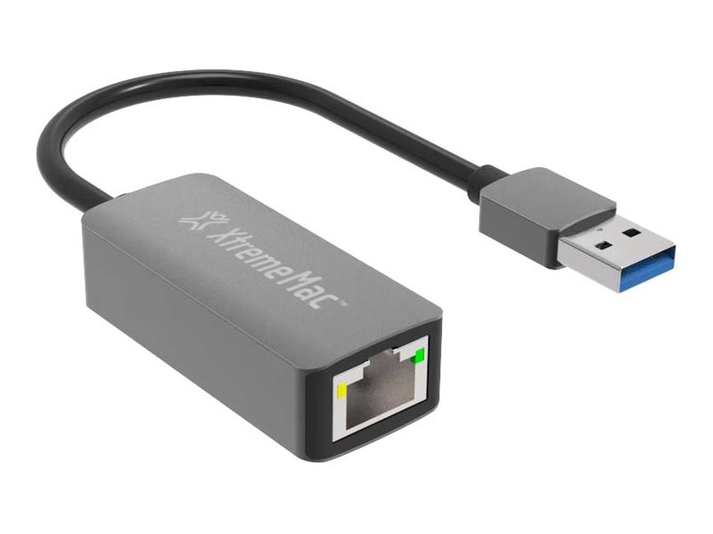 XtremeMac - Adaptateur réseau - USB 3.0 - Gigabit Ethernet - argent pomme - XWH-AAE-13 - Adaptateurs réseau filaires