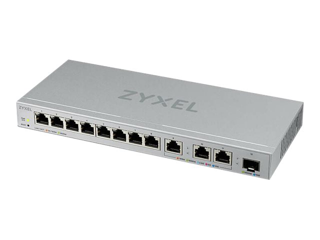 Zyxel XGS1250-12 - Commutateur - Géré - 8 x 10/100/1000 + 3 x 100/1000/2.5G/5G/10GBase-T + 1 x SFP+ - de bureau - XGS1250-12-ZZ0101F - Commutateurs gérés