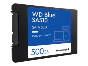 WD Blue SA510 WDS500G3B0A - SSD - 500 Go - interne - 2.5" - SATA 6Gb/s - bleu - WDS500G3B0A - Disques durs pour ordinateur portable