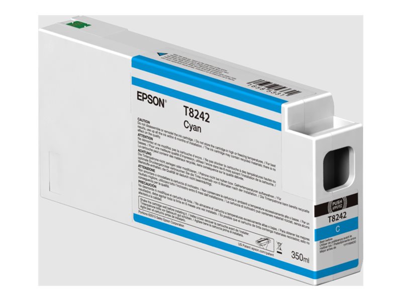 Epson T8242 - 350 ml - cyan - original - cartouche d'encre - pour SureColor SC-P6000, SC-P7000, SC-P7000V, SC-P8000, SC-P9000, SC-P9000V - C13T54X200 - Cartouches d'imprimante