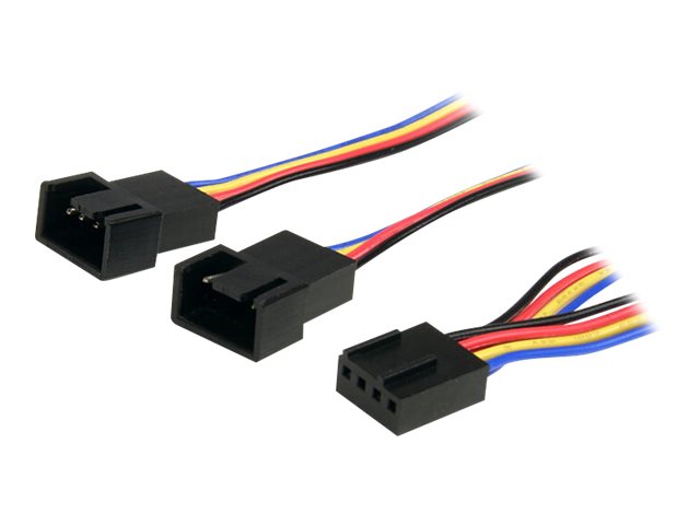 StarTech.com Câble répartiteur en Y pour ventilateurs 4 broches de 31 cm - F/M - Répartiteur d'alimentation de ventilateur - MLI à 4 broches (F) pour MLI à 4 broches (M) - 31 cm - pour P/N: FAN1156PWM, FAN12025PWM, FAN8025PWM - FAN4SPLIT12 - Câbles d'alimentation