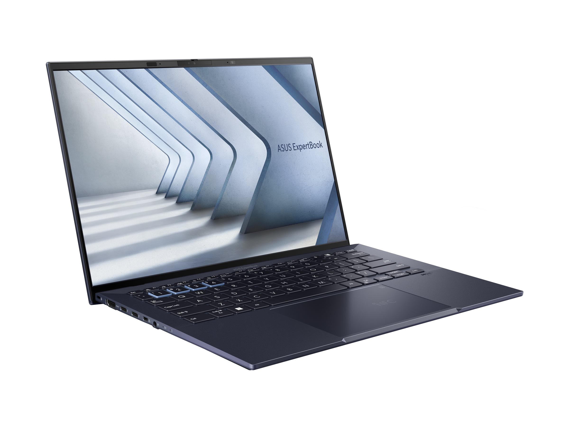 ASUS ExpertBook B9 OLED B9403CVAR-KM0793X - Intel Core 7 - 150U / jusqu'à 5.4 GHz - Win 11 Pro - Intel Graphics - 32 Go RAM - 1 To SSD NVMe, Performance - 14" OLED 2880 x 1800 (WQXGA+) - Gigabit Ethernet - Wi-Fi 6E, Bluetooth - noir étoilé - 90NX05W1-M012S0 - Ordinateurs portables