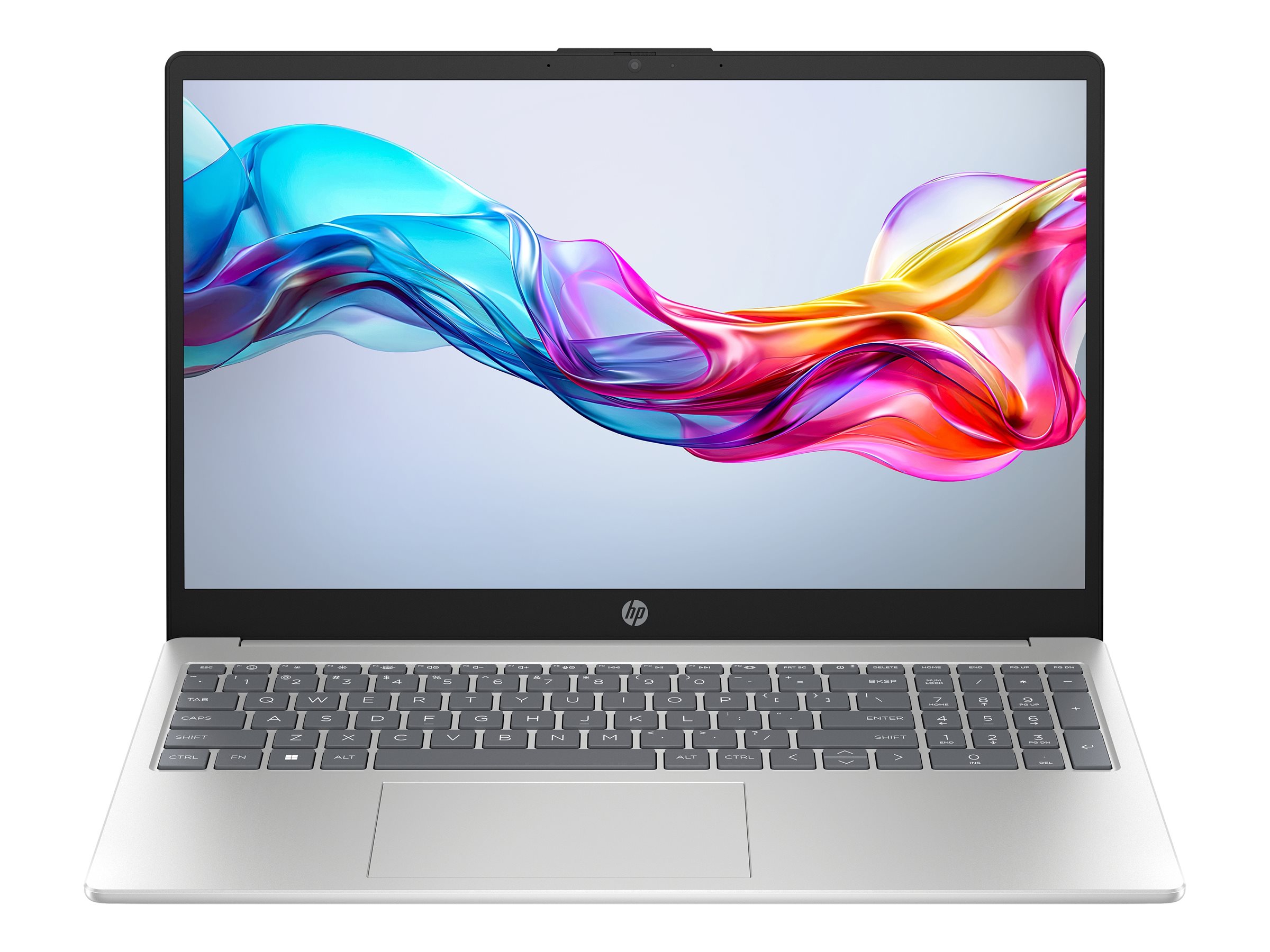 HP Laptop 15-fd0080nf - Intel Core i7 - 1255U / jusqu'à 4.7 GHz - Win 11 Home - Carte graphique Intel Iris Xe - 16 Go RAM - 512 Go SSD NVMe - 15.6" IPS 1920 x 1080 (Full HD) - Wi-Fi 6E, Bluetooth - argent naturel - clavier : Français - A92VQEA#ABF - Ordinateurs portables