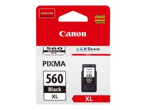 Canon PG-560XL - Noir - original - cartouche d'encre - pour PIXMA TS5350, TS5351, TS5352, TS5353, TS7450, TS7451 - 3712C001 - Cartouches d'imprimante
