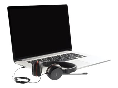 Jabra Evolve 30 II MS stereo - Micro-casque - sur-oreille - filaire - USB, jack 3,5mm - Certifié pour Skype for Business - 5399-823-309 - Écouteurs