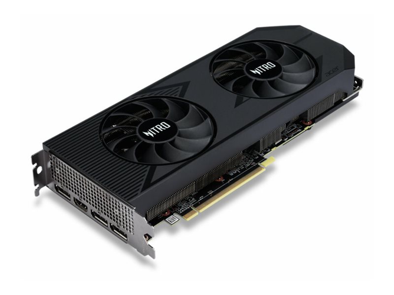 Acer Nitro Radeon RX 7600 XT OC - OC Edition - carte graphique - Radeon RX 7600 XT - 16 Go GDDR6 - PCIe 4.0 x8 - HDMI, 3 x DisplayPort - noir - DP.Z3LWW.P02 - Adaptateurs vidéo grand public