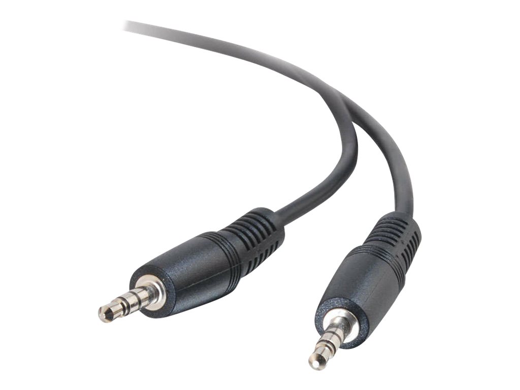 C2G - Câble audio - mini-phone stereo 3.5 mm mâle pour mini-phone stereo 3.5 mm mâle - 1 m - blindé - 80116 - Accessoires pour systèmes audio domestiques