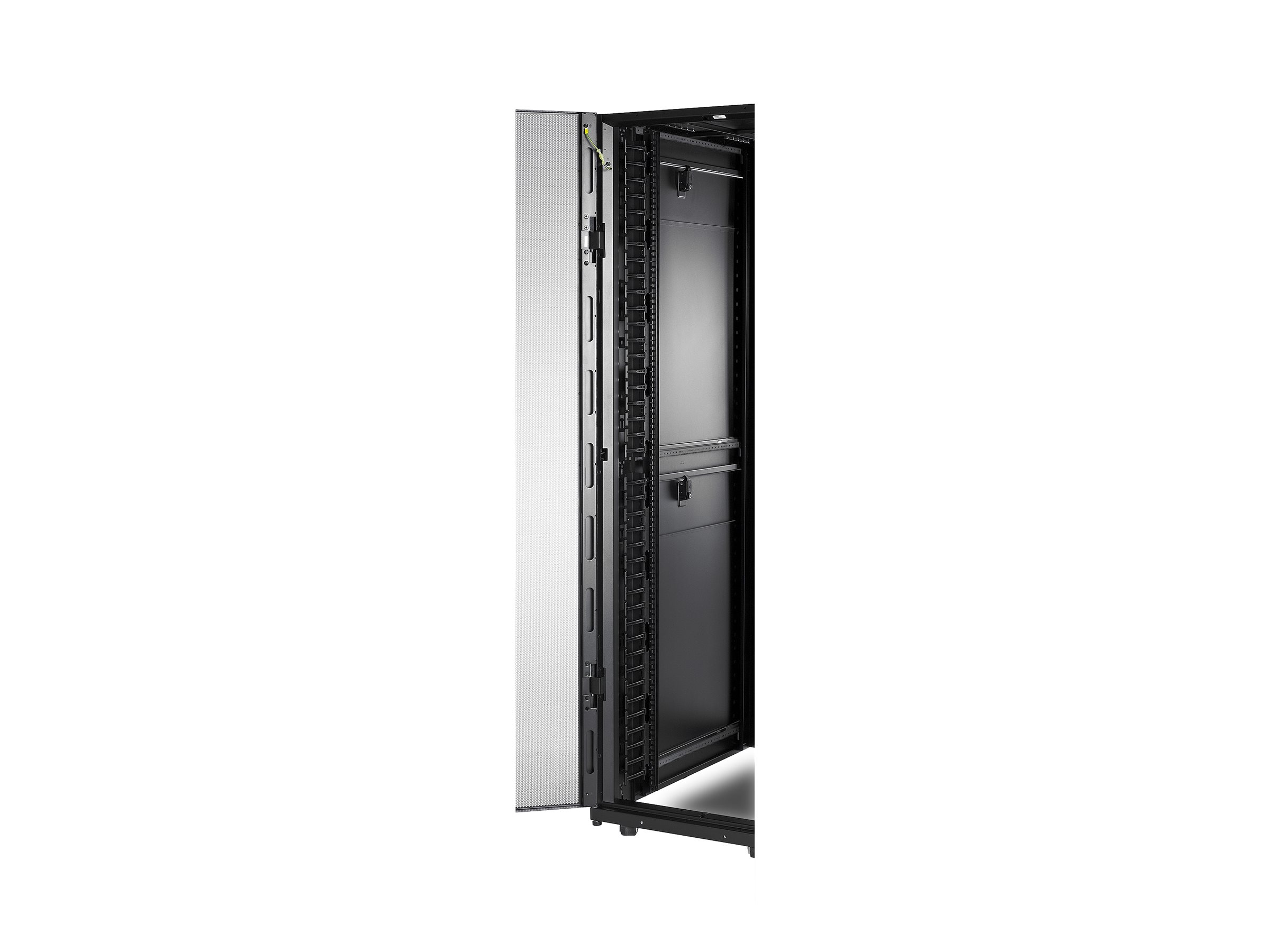 APC - Panneau d'agencement de câbles de rack - noir - 42U (pack de 2) - pour P/N: AR9300SP, AR9300SP-R, SMX3000HVTUS, SMX3000LVUS, SRT1000RMXLI, SRT1000RMXLI-NC - AR7721 - Accessoires pour serveur