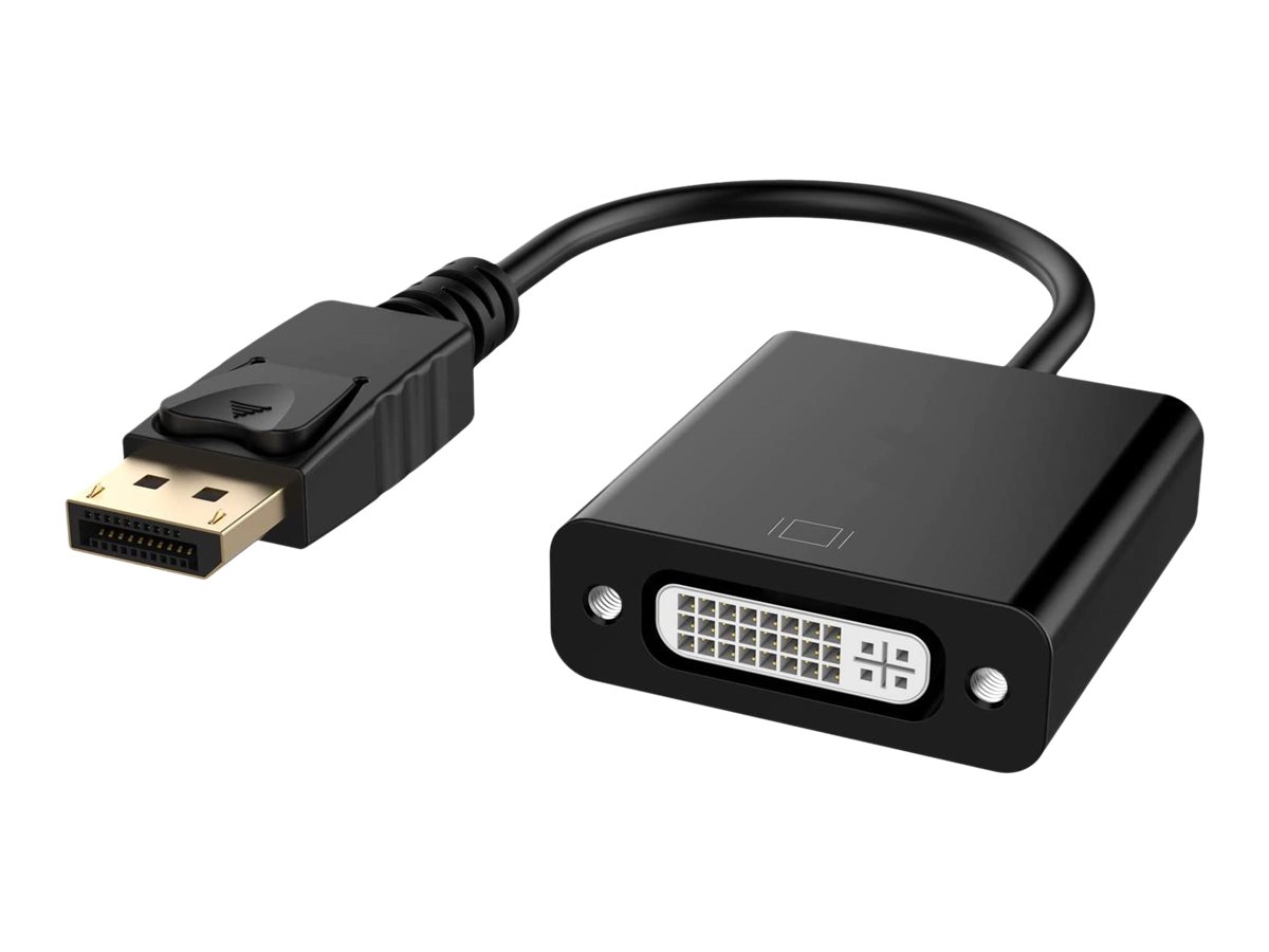 DLH - Adaptateur vidéo - DisplayPort (M) pour DVI-I (F) - 15 cm - noir - DY-TU4936B - Câbles vidéo