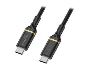 OtterBox Fast Charge Cable Standard - Câble USB - 24 pin USB-C (M) pour 24 pin USB-C (M) - USB 2.0 - 2 m - noir scintillant - 78-52670 - Câbles USB