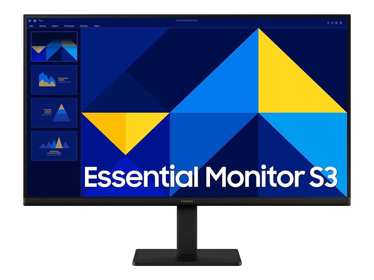 Samsung S27D300GAU - S30GD Series - écran LED - 27" - 1920 x 1080 Full HD (1080p) @ 100 Hz - IPS - 250 cd/m² - 1000:1 - 5 ms - HDMI, VGA - noir - LS27D300GAUXEN - Écrans d'ordinateur