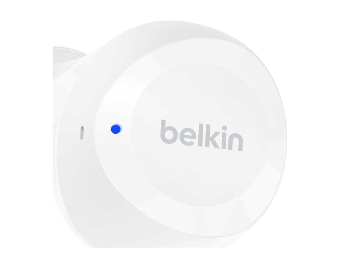 Belkin SoundForm Bolt - Écouteurs sans fil avec micro - intra-auriculaire - Bluetooth - blanc - AUC009BTWH - Écouteurs