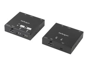 StarTech.com Extendeur HDMI - Cat6 - 50 m - Prolongateur HDMI - RJ45 - Avec hub USB 2.0 à 4 ports - Extender HDMI via Catégorie 6 - 1080p - Rallonge vidéo/audio/infrarouge/USB - plus de CAT 6 - jusqu'à 50 m - ST121USBHD - Prolongateurs de signal