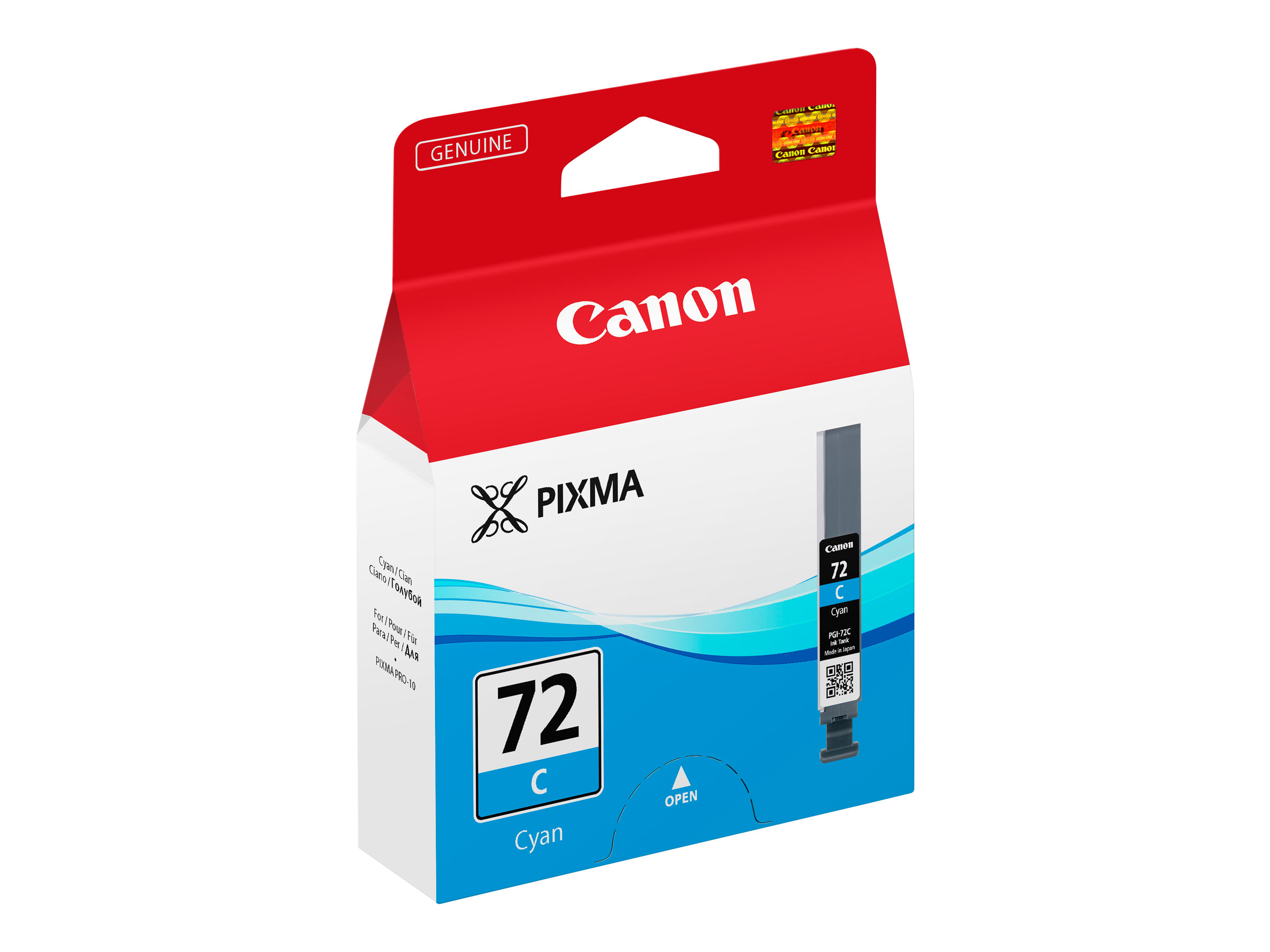 Canon PGI-72C - 14 ml - cyan - original - réservoir d'encre - pour PIXMA PRO-10, PRO-10S; PIXUS PRO-10 - 6404B001 - Réservoirs d'encre
