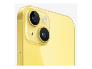 Apple iPhone 14 - 5G smartphone - double SIM / Mémoire interne 512 Go - écran OEL - 6.1" - 2532 x 1170 pixels - 2x caméras arrière 12 MP, 12 MP - front camera 12 MP - jaune - MR513ZD/A - iPhone