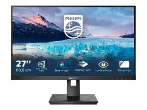 Philips S-line 272S1AE - Écran LED - 27" - 1920 x 1080 Full HD (1080p) @ 75 Hz - IPS - 250 cd/m² - 1000:1 - 4 ms - HDMI, DVI-D, VGA, DisplayPort - haut-parleurs - texture noire - 272S1AE/00 - Écrans d'ordinateur