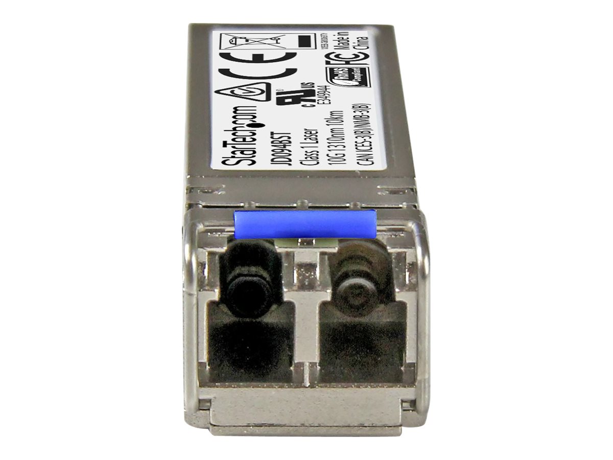 StarTech.com SFP fibre - 10GBase-LR - Module SFP+ fibre optique - 10 Gigabit - Compatible HP JD094B - Monomode LC - 10 km - Module transmetteur SFP+ (équivalent à : HP JD094B) - 10GbE - 10GBase-LR - mode unique LC - jusqu'à 10 km - 1310 nm - JD094BST - Transmetteurs optiques