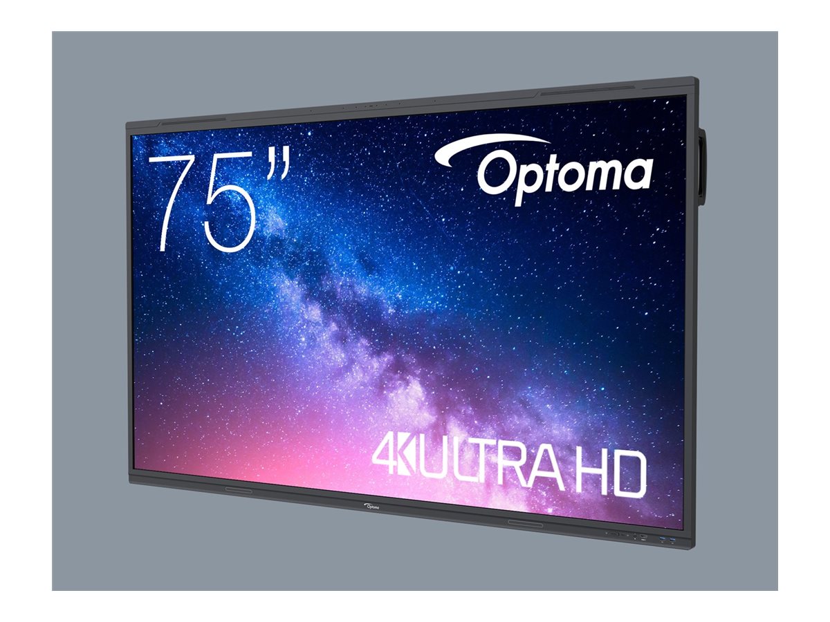 Optoma Creative Touch 5753RK - Classe de diagonale 75" 5-Series écran LCD rétro-éclairé par LED - interactive - avec écran tactile (multi-touches) - 4K UHD (2160p) 3840 x 2160 - Direct LED - H1F0C0OBW101 - Écrans LCD/LED grand format