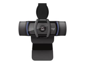 Caméra Web Logitech HD Pro C920S - Webcam - couleur - 1920 x 1080 - audio - USB - 960-001252 - Webcams