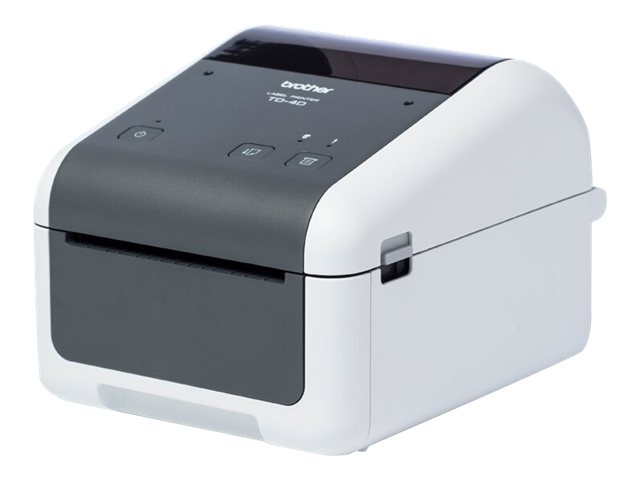 Brother TD-4520DN - Imprimante d'étiquettes - thermique direct - Rouleau (11,8 cm) - 300 x 300 ppp - jusqu'à 152 mm/sec - USB 2.0, LAN, série - gris, blanc - TD4520DNXX1 - Imprimantes thermiques