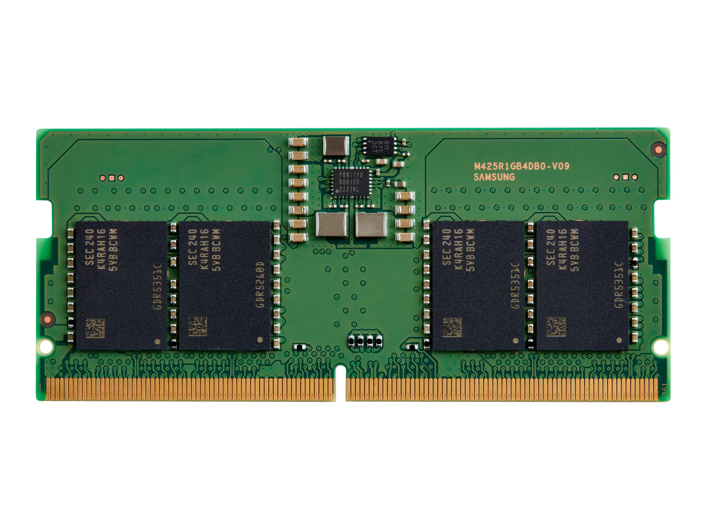 HP - DDR5 - module - 8 Go - SO DIMM 262 broches - 5600 MHz / PC5-44800 - 1.1 V - pour EliteBook 840 G10 Notebook, 865 G10 Notebook - 83P90AA - Mémoire pour ordinateur portable