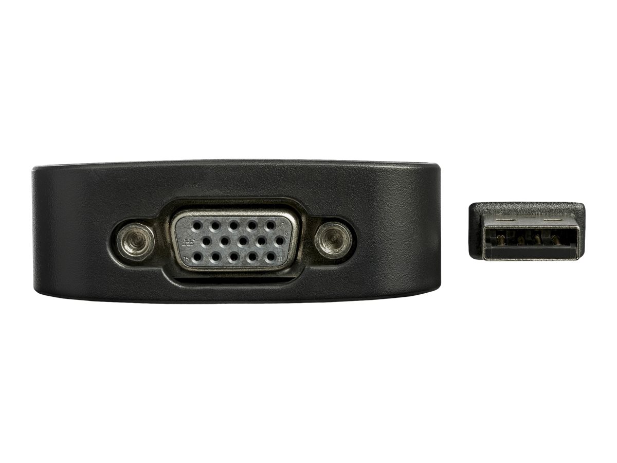 StarTech.com Adaptateur / Convertisseur vidéo USB 2.0 vers VGA - Carte graphique externe - Mâle / Femelle - 1920x1200 - Adaptateur USB / VGA - Conformité TAA - USB (M) pour HD-15 (VGA) (F) - USB 2.0 - 50 cm - support 1920 x 1200 (WUXGA) - gris - pour P/N: MXT101MM - USB2VGAE3 - Câbles USB