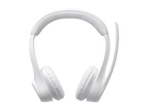 Logitech Zone 300 - Micro-casque - sur-oreille - Bluetooth - sans fil - blanc cassé - 981-001417 - Écouteurs