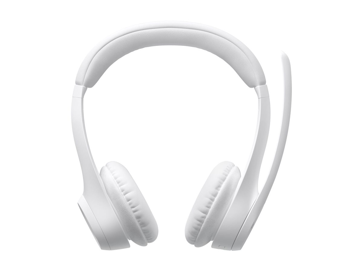 Logitech Zone 300 - Micro-casque - sur-oreille - Bluetooth - sans fil - blanc cassé - 981-001417 - Écouteurs