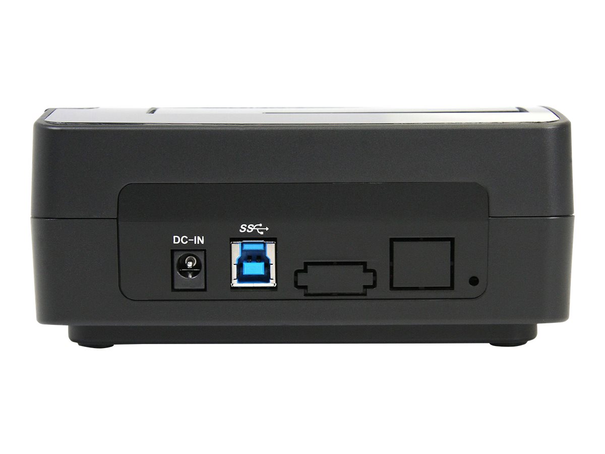 StarTech.com Station d'accueil pour Disque Dur SATA / SSD 2,5" ou 3,5" avec USB 3.0 - Station d'accueil HDD - baies : 1 - 2.5", 3.5" - SATA 3Gb/s - USB 3.0 - noir - pour P/N: PEXUSB3S24, PEXUSB3S44V, SVA12M2NEUA, SVA12M5NA, USBDUP15, USBDUPE115, USBDUPE17 - SATDOCKU3S - Adaptateurs de stockage
