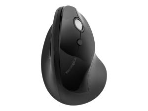 Kensington Pro Fit Ergo Vertical Wireless Mouse - Souris verticale - ergonomique - pour droitiers - 6 boutons - sans fil - 2.4 GHz - récepteur sans fil USB - noir - K75501EU - Souris