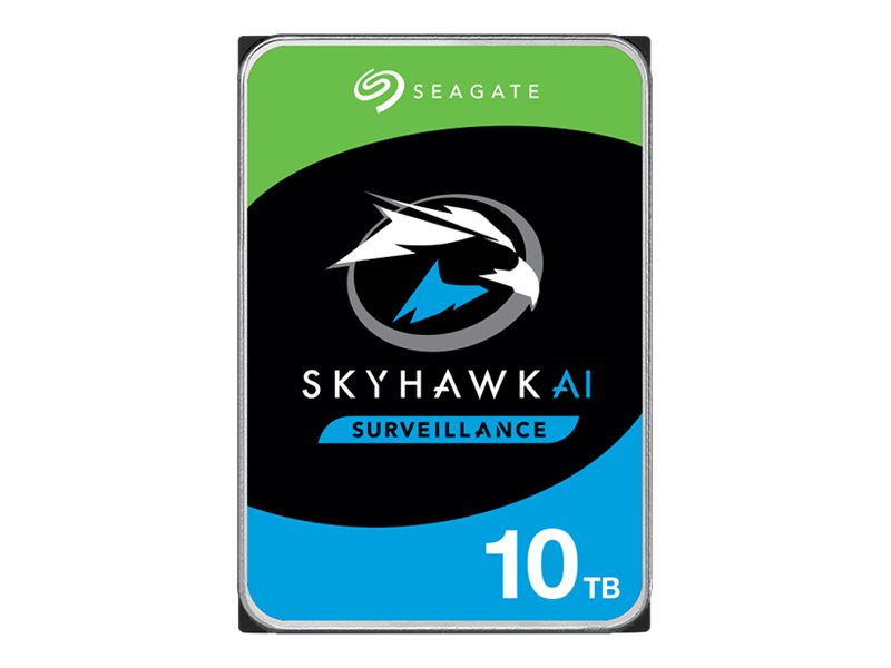 Seagate SkyHawk AI ST10000VE001 - Disque dur - 10 To - interne - 3.5" - SATA 6Gb/s - 7200 tours/min - mémoire tampon : 256 Mo - ST10000VE001 - Disques durs internes