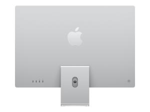Apple iMac with 4.5K Retina display - Tout-en-un - M3 - RAM 8 Go - SSD 256 Go - M3 8-core GPU - IEEE 802.11ax (Wi-Fi 6E), Bluetooth 5.3 LAN sans fil: - 802.11a/b/g/n/ac/ax (Wi-Fi 6E), Bluetooth 5.3 - Apple macOS Sonoma 14.0 - moniteur : LED 24" 4480 x 2520 (4.5K) - clavier : Français - argent - MQR93FN/A - Ordinateurs de bureau