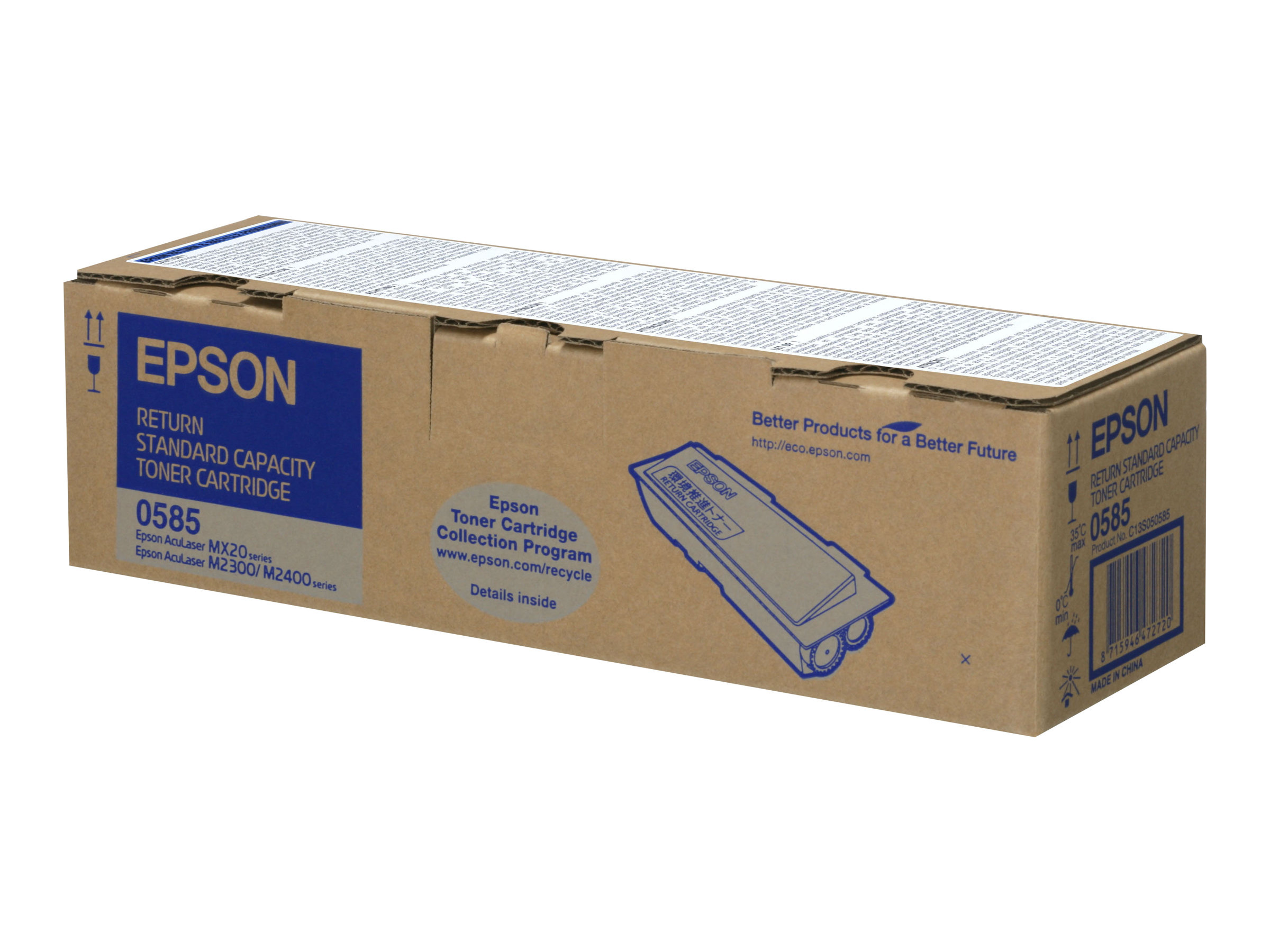 Epson - Noir - original - cartouche de toner Epson Return Program - pour AcuLaser M2300, M2400, MX20 - C13S050585 - Cartouches de toner