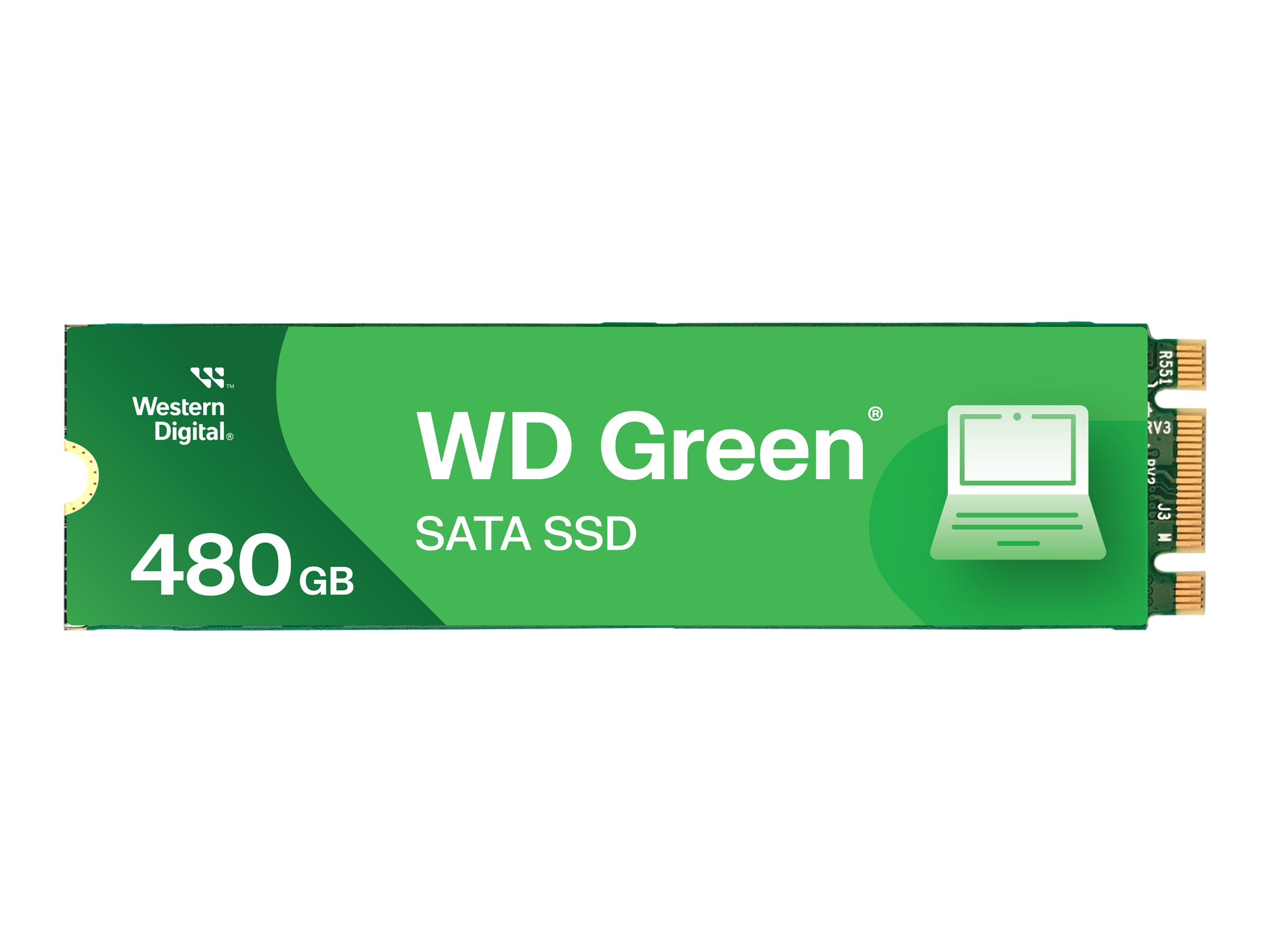 WD Green WDS480G3G0B - SSD - 480 Go - interne - M.2 2280 - SATA 6Gb/s - WDS480G3G0B - Disques SSD