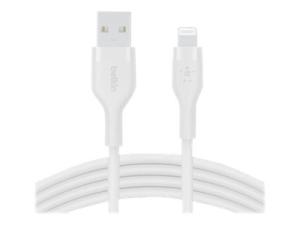 Belkin BOOST CHARGE - Câble Lightning - USB mâle pour Lightning mâle - 2 m - blanc - CAA008BT2MWH - Câbles spéciaux