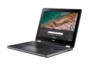Acer Chromebook Spin 512 R853TA - Conception inclinable - Intel Celeron - N4500 / jusqu'à 2.8 GHz - Chrome OS - UHD Graphics - 4 Go RAM - 32 Go eMMC - 12" IPS écran tactile 1366 x 912 (HD+) - Wi-Fi 6 - schiste noir - clavier : Français - NX.A91EF.003 - Netbook
