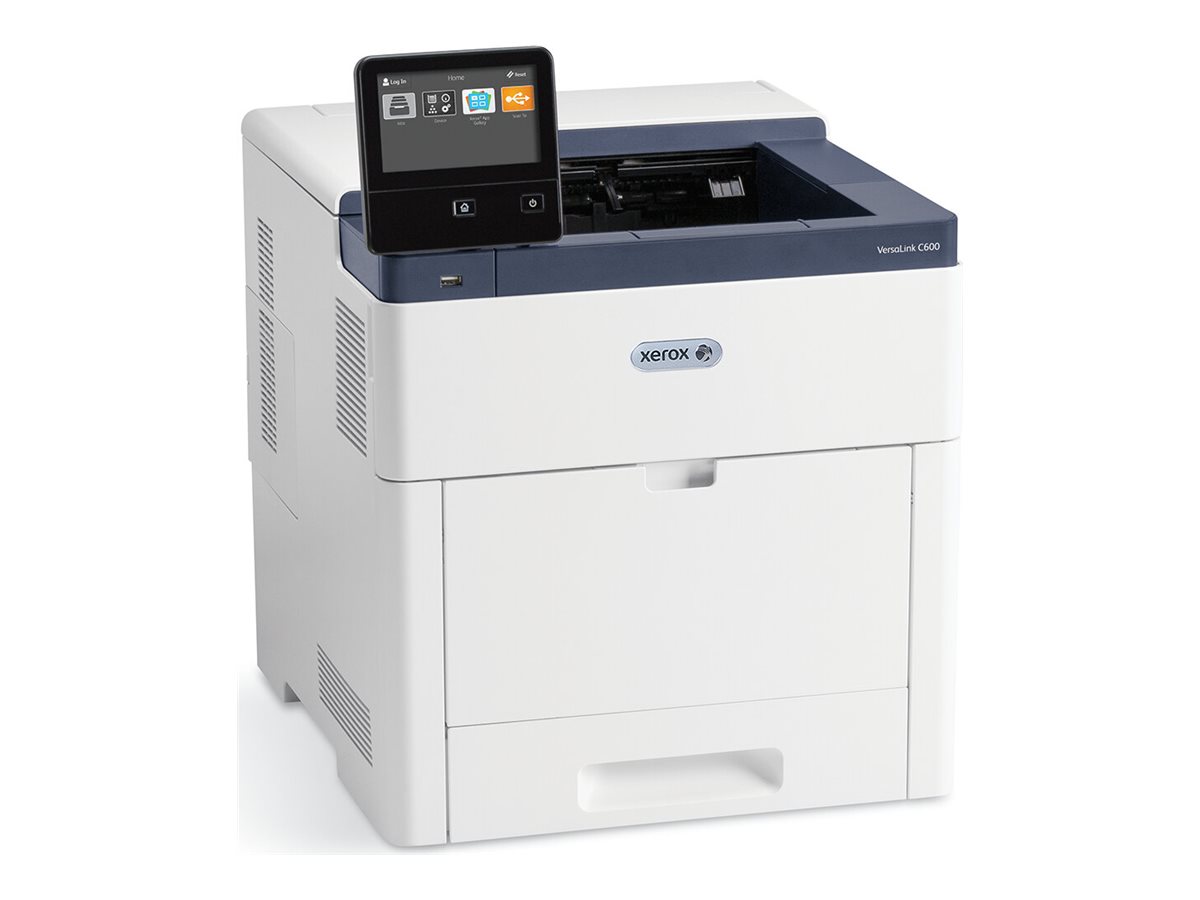 Xerox VersaLink C600V/DN - Imprimante - couleur - Recto-verso - LED - A4/Legal - 1 200 x 2 400 ppp - jusqu'à 53 ppm (mono) / jusqu'à 53 ppm (couleur) - capacité : 700 feuilles - Gigabit LAN, hôte USB, NFC, USB 3.0 - Sold - C600V_DN - Imprimantes laser couleur