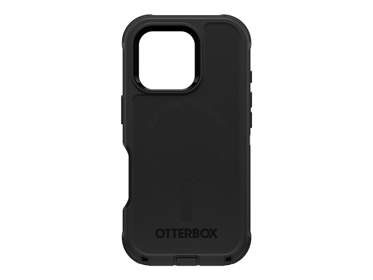 OtterBox Defender Series - Coque de protection pour téléphone portable - compatibilité avec MagSafe - silicone - noir - pour Apple iPhone 16 Pro - 77-95975 - Coques et étuis pour téléphone portable