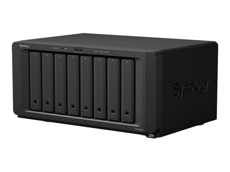Synology Disk Station DS1823XS+ - Serveur NAS - 8 Baies - SATA 6Gb/s - RAID RAID 0, 1, 5, 6, 10, JBOD, RAID F1 - RAM 8 Go - Gigabit Ethernet / 10 Gigabit Ethernet - iSCSI support - DS1823XS+ - NAS