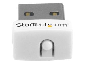 StarTech.com USB 150Mbps Mini Wireless N Network Adapter - 802.11n/g 1T1R USB WiFi Adapter - White USB Wireless Adapter - Wireless NIC (USB150WN1X1W) - Adaptateur réseau - USB 2.0 - 802.11b/g/n - blanc - USB150WN1X1W - Cartes réseau sans fil