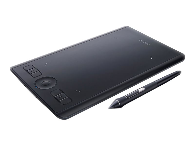 Wacom Intuos Pro Moyen - Numériseur - 22.4 x 14.8 cm - multitactile - électromagnétique - sans fil, filaire - USB, Bluetooth - noir - PTH-660-S - Tablettes graphiques et tableaux blancs