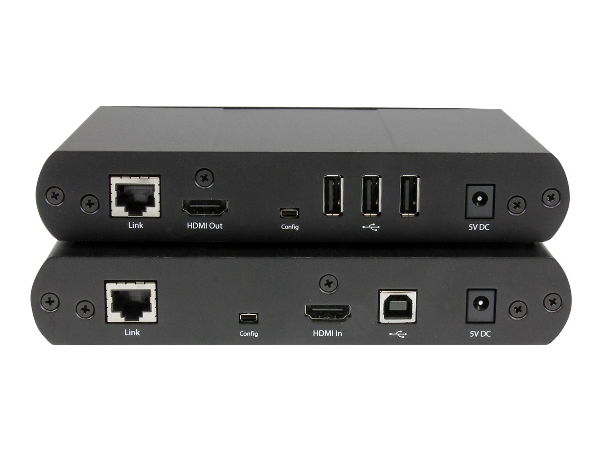 StarTech.com Extendeur de Console KVM USB HDMI sur Cat 5e / Cat 6 - Prolongateur KVM avec Vidéo Non Compressée 1080p - 100 m - Rallonge écran-clavier-souris/USB - plus de CAT 5e/6 - jusqu'à 100 m - pour P/N: SVA5M4NEUA - SV565UTPHDU - Prolongateurs de signal