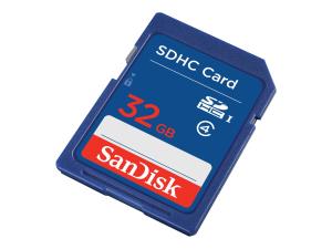 SanDisk Standard - Carte mémoire flash - 32 Go - Class 4 - SDHC - SDSDB-032G-B35 - Cartes flash