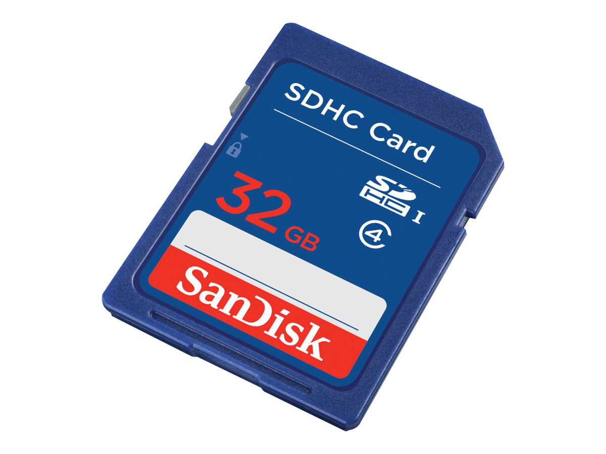 SanDisk Standard - Carte mémoire flash - 32 Go - Class 4 - SDHC - SDSDB-032G-B35 - Cartes flash