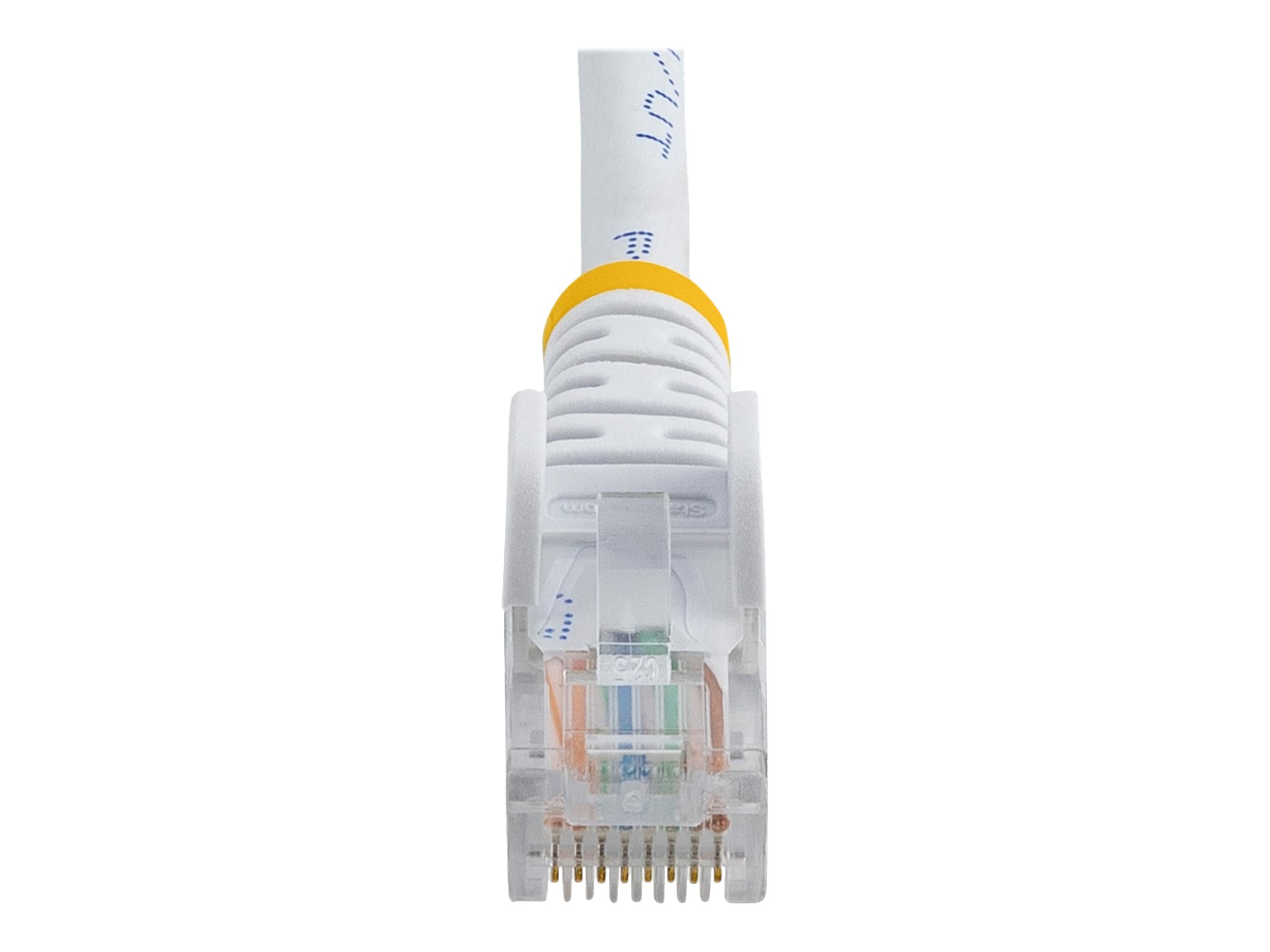 StarTech.com Câble réseau Cat5e UTP sans crochet de 2 m - Cordon Ethernet RJ45 anti-accroc - Câble patch - M/M - Blanc - Cordon de raccordement - RJ-45 (M) pour RJ-45 (M) - 2 m - UTP - CAT 5e - moulé, sans crochet - blanc - 45PAT2MWH - Câbles à paire torsadée
