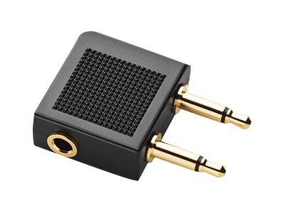 Jabra Flight - Adaptateur audio pour avion - jack mini mono mâle pour mini-phone stereo 3.5 mm femelle - connecteur à 90° (pack de 6) - 14101-43 - Câbles audio