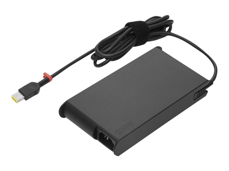 Lenovo ThinkPad 230W Slim AC Adapter (Slim-tip) - Adaptateur secteur - CA 90-265 V - 230 Watt - noir - pour ThinkPad P1 Gen 5; P15v Gen 2; P15v Gen 3; P17 Gen 2; T15p Gen 2; X1 Extreme Gen 5 - 4X20S56717 - Adaptateurs électriques/chargeurs pour ordinateur portable